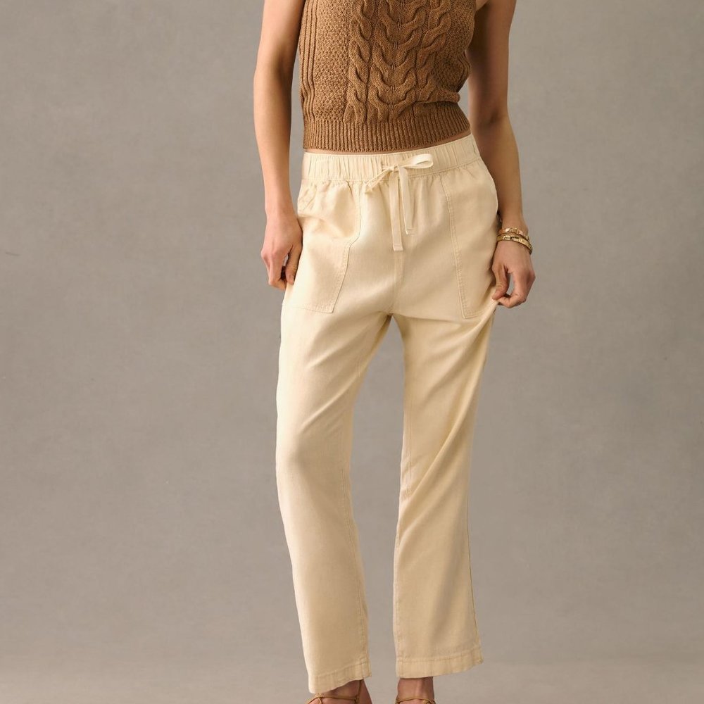 Pilcro Linen Drawstring Pants